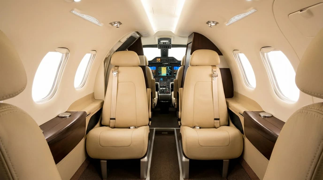 Embraer Phenom 100 cabin interior